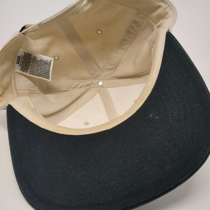 Vans Snapback Beige Black Gray One Size California Bear Patch Off The Wall Hat