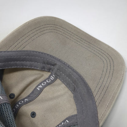 VOBOOM Baseball Cap Beige One Size Mesh Distressed Mask Buttons Strapback Hat