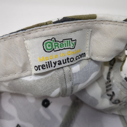 O'Reilly Auto Parts Strapback Hat Multi Camouflage One Size Embroidered