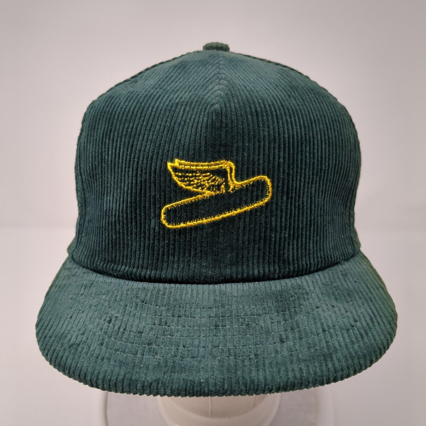 Dekalb Snapback Hat Green One Size Adjustable Embroidered Corduroy