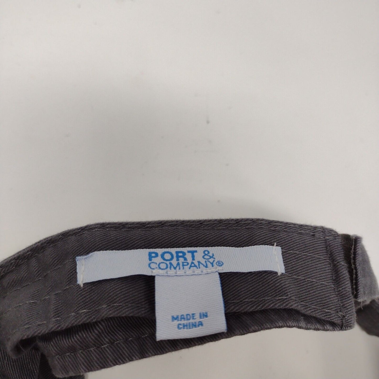 Idaho Vandals Strapback Sun Visor Hat Gray OSFA Solid Port & Company