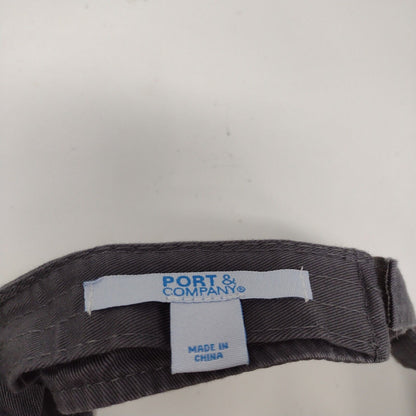 Idaho Vandals Strapback Sun Visor Hat Gray OSFA Solid Port & Company