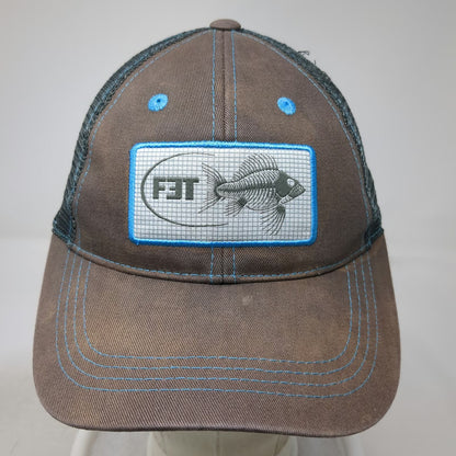 Costa Baseball Cap Gray One Size Mesh Strapback Skeleton Fish Patch hat Contrast