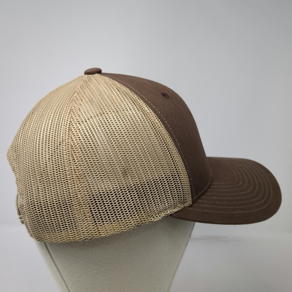 Richardson Trucker Hat Brown One Size Full Draw Deer Antler Mesh Snapback Hat
