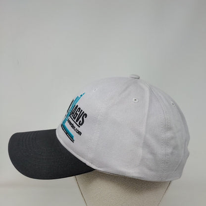 Amerden Innovation and Reliability Strapback Hat Gray One Size Embroidered