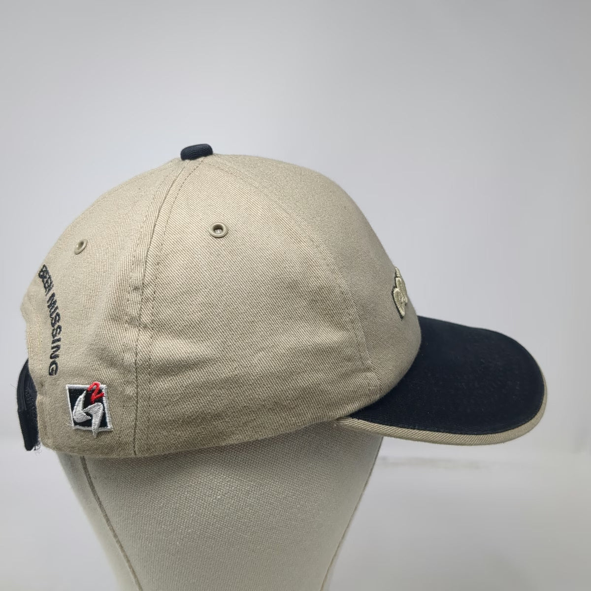 Gemini Sport Marketing Baseball Cap Beige Black One Size Bottom Line Fishing Hat