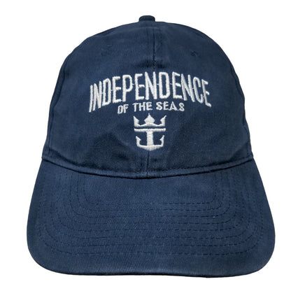 Independence of The Seas Strapback Hat Blue OSFM Adjustable Embroidered Cotton