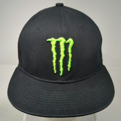 Monster Energy Snapback Black Hat One Size Embroidered Claw Logo Cotton