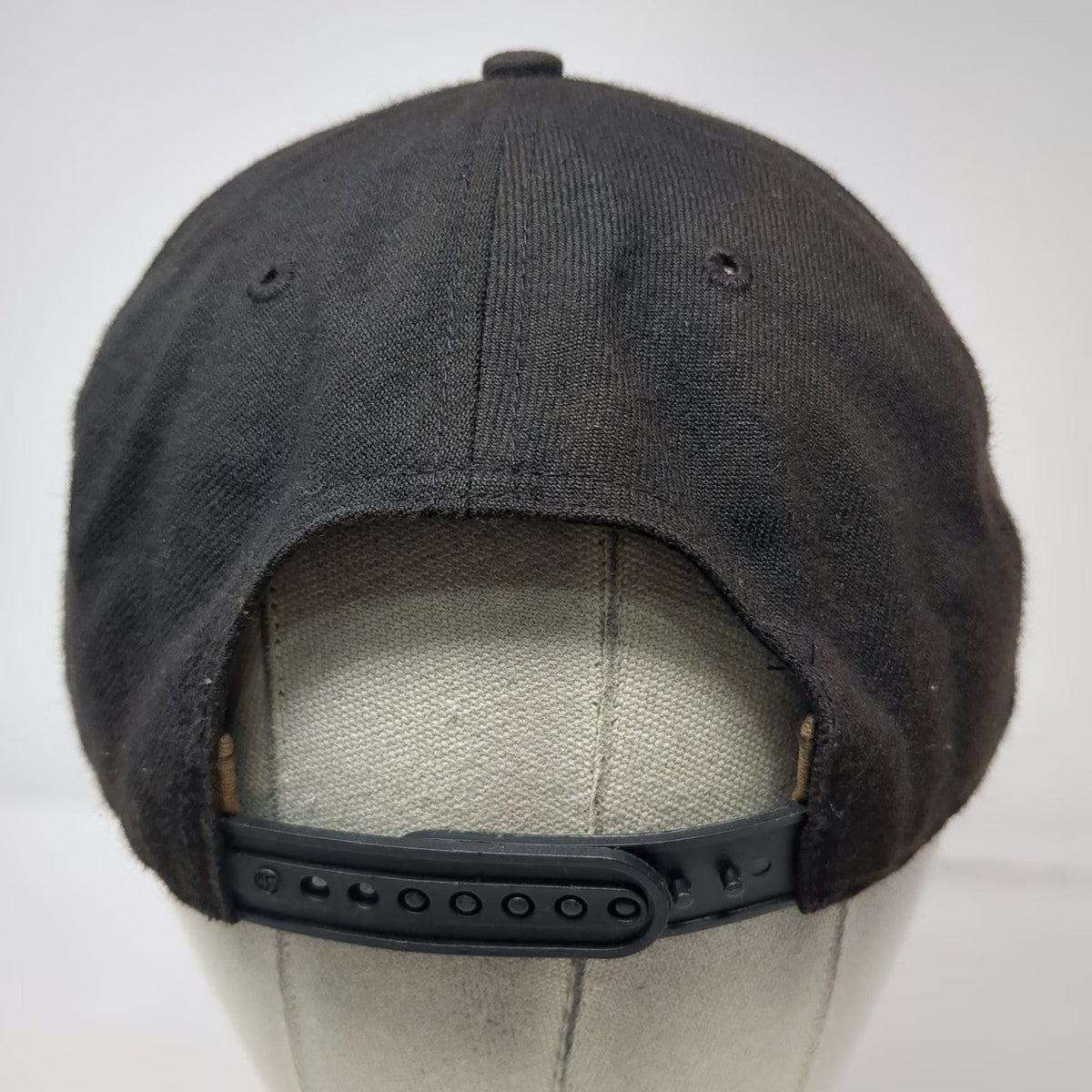 '47 Trucker Hat Black One Size Nitro World Games Snapback Flat Brim Acrylic Wool