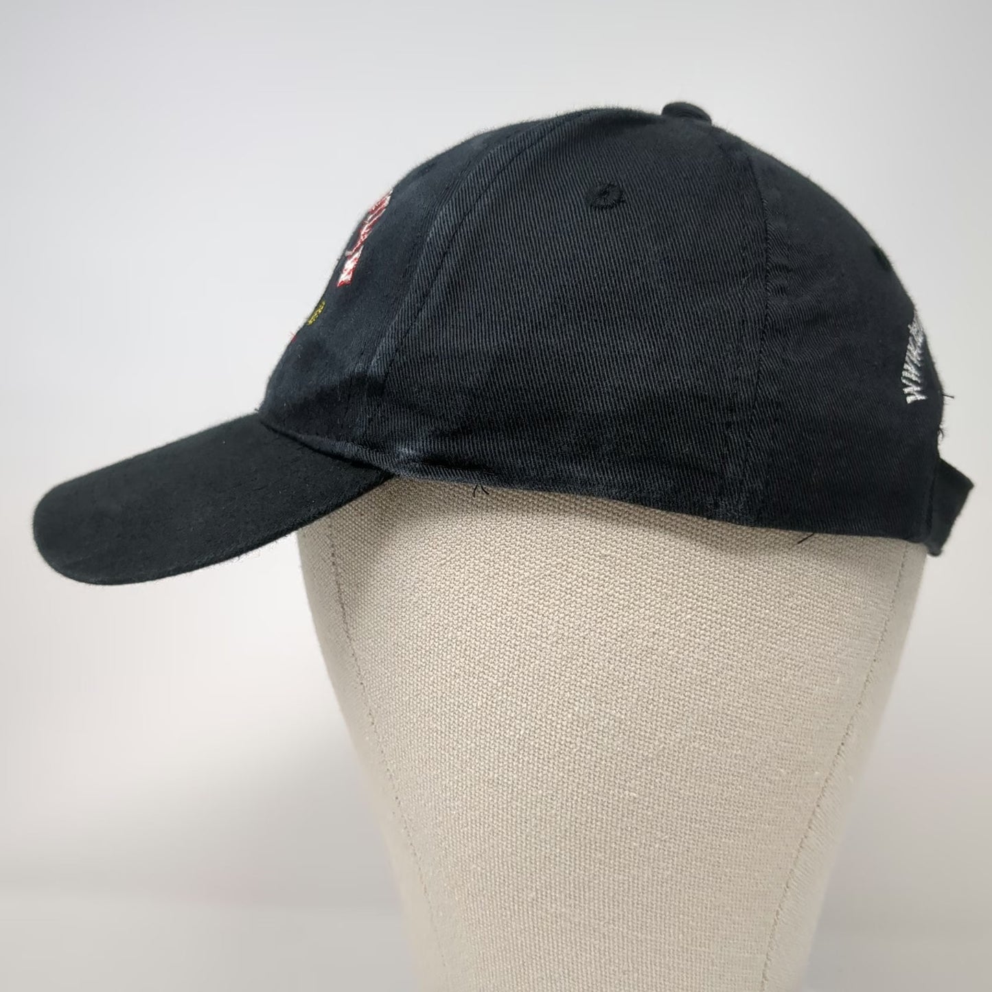 Texas Outlaw Baseball Cap Black One Size Fireworks Mascot Strapback Hat Logo