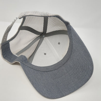 208 Properties Snapback Trucker Hat Gray OS Adjustable Mesh Back Richardson