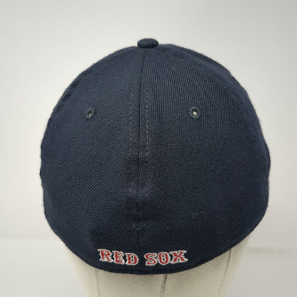 Boston Red Sox MLB New Era Baseball Cap Blue L Hat Curved Brim Stretch 39THIRTY