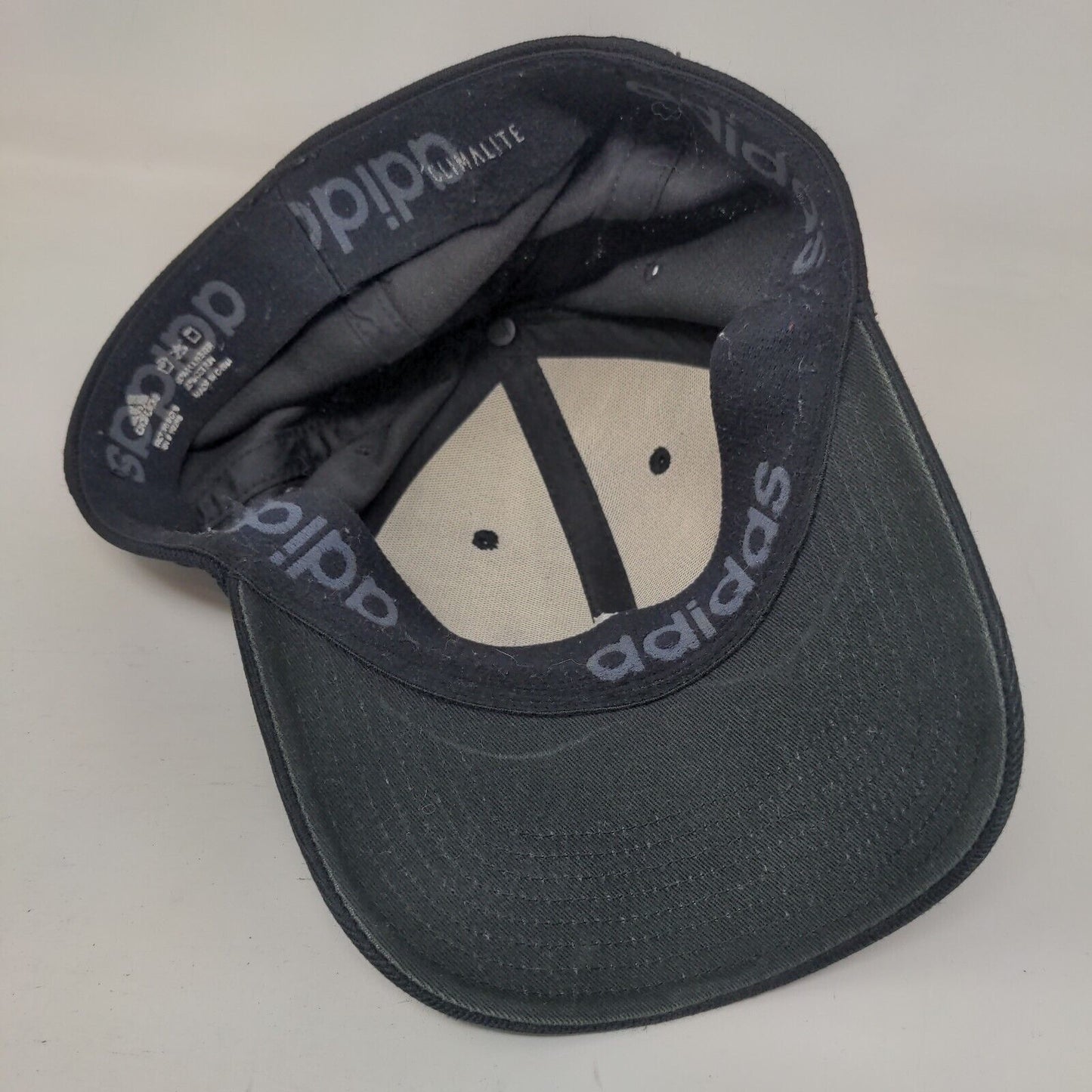 Adidas 3 Stripes Fitted Hat Back One Size Embroidered Logo Climalite