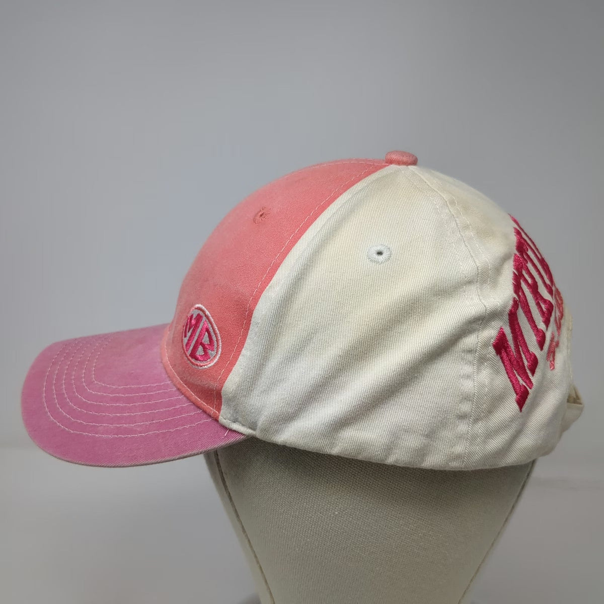 Baseball Cap Pink One Size Myrtle Beach South Carolina Strapback Embroidered Hat