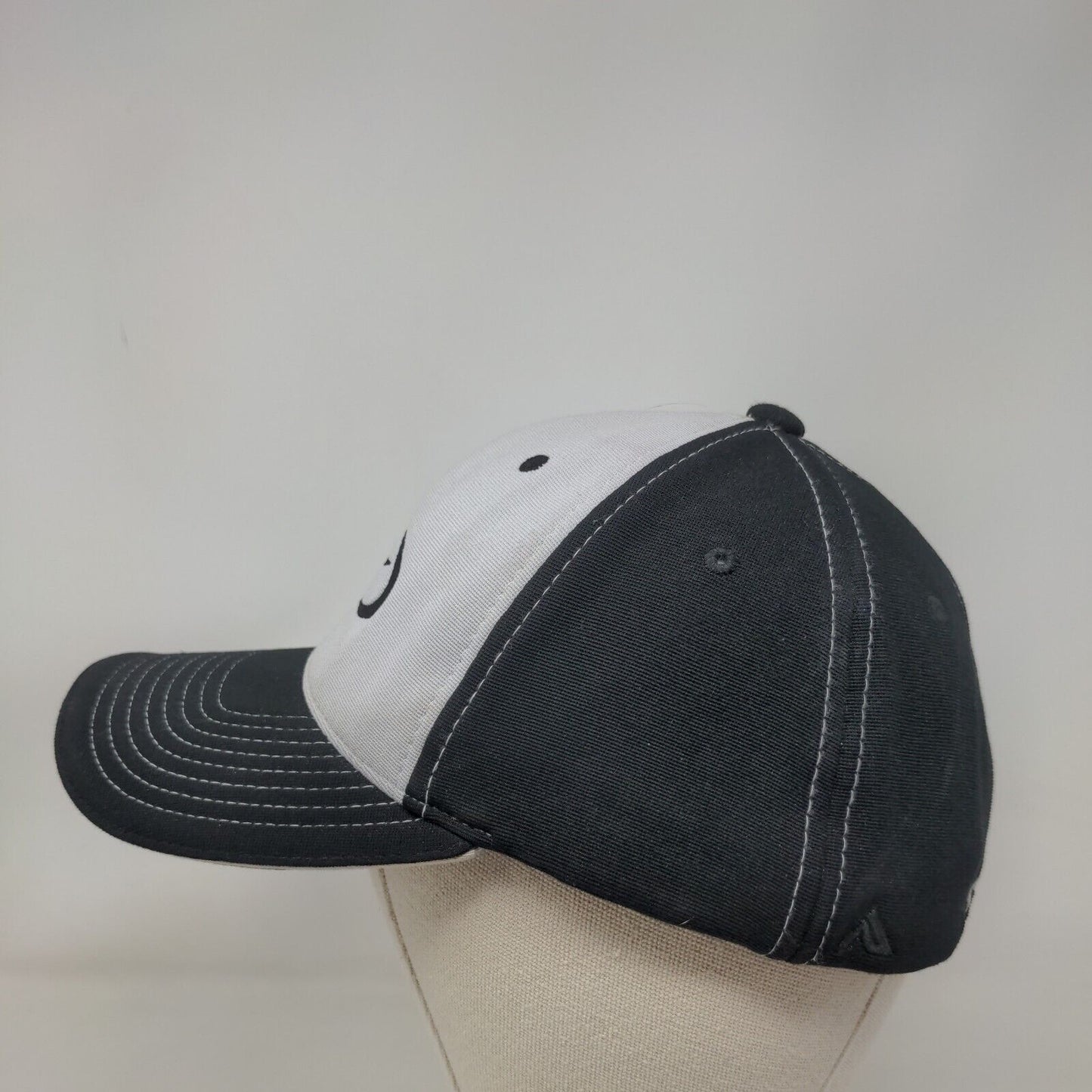 Storm Pacific Headwear Fitted Hat M-XL Gray Black Embroidered Lightning Logo