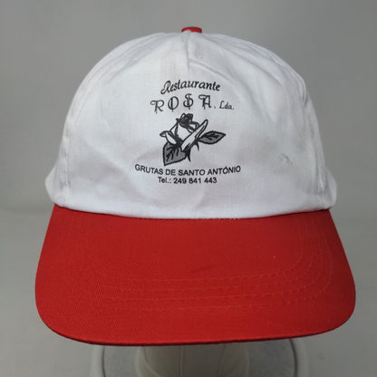 Restaurante Rosa Grutas De Santo Antonio Strapback Hat White One Size Colorblock