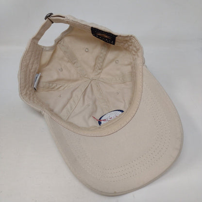 NASA Slideback Hat Tan One Size Adjustable Embroidered Prairie Mountain Cotton