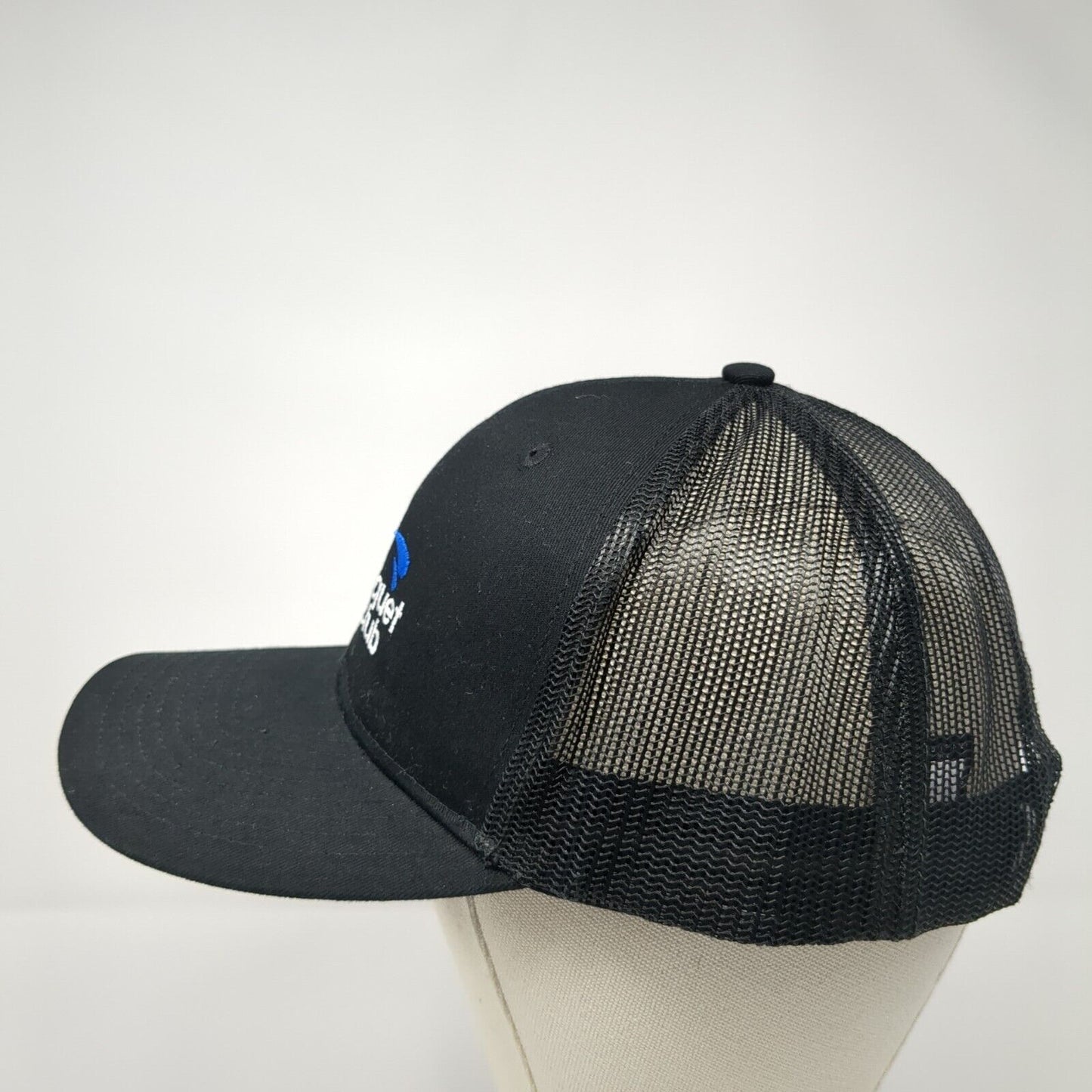 Brsc Boise Racquet and Swim Club Snapback Trucker Hat Black One Size Mesh Back