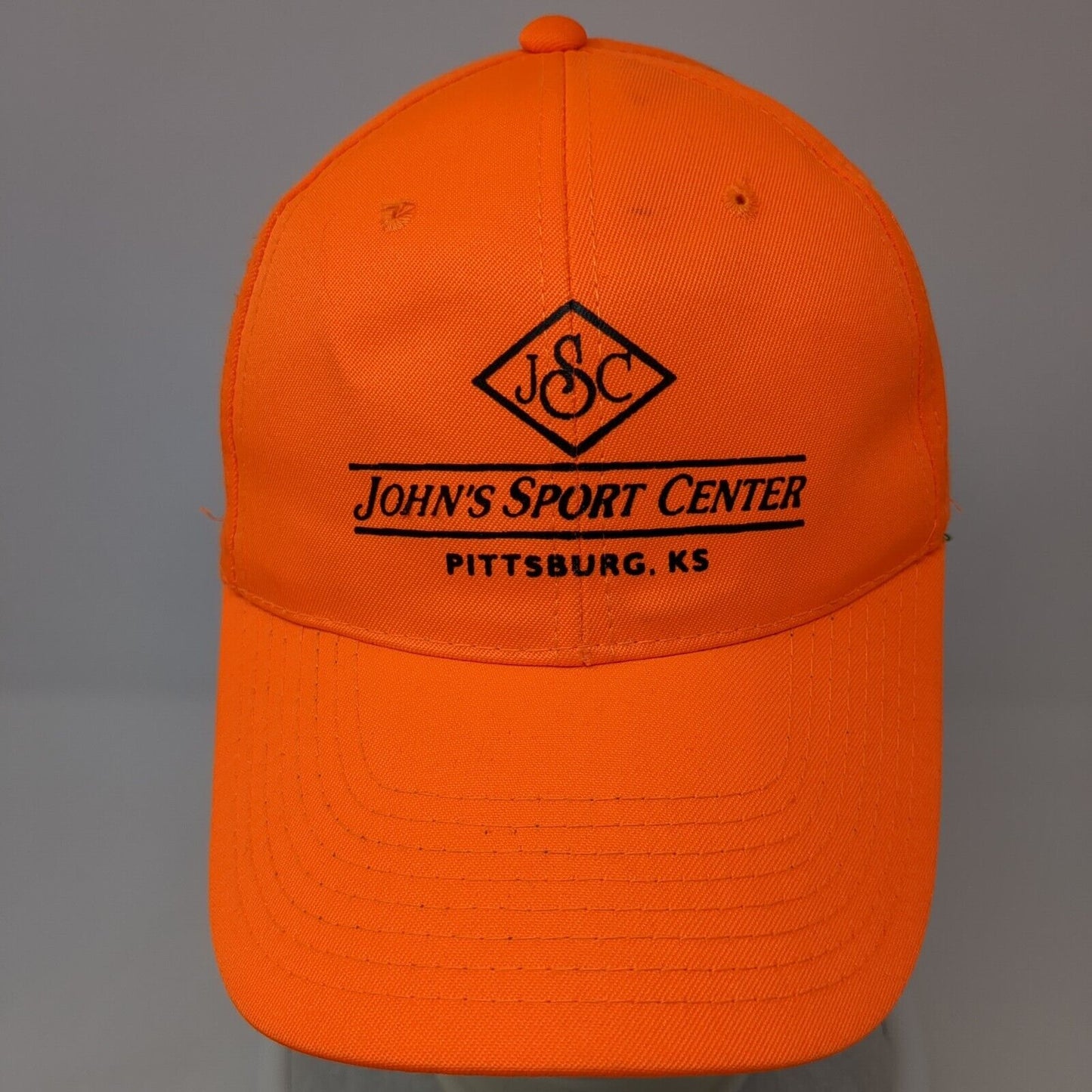 John's Sport Center Snapback Hat Orange One Size Adjustable Outdoor Cap