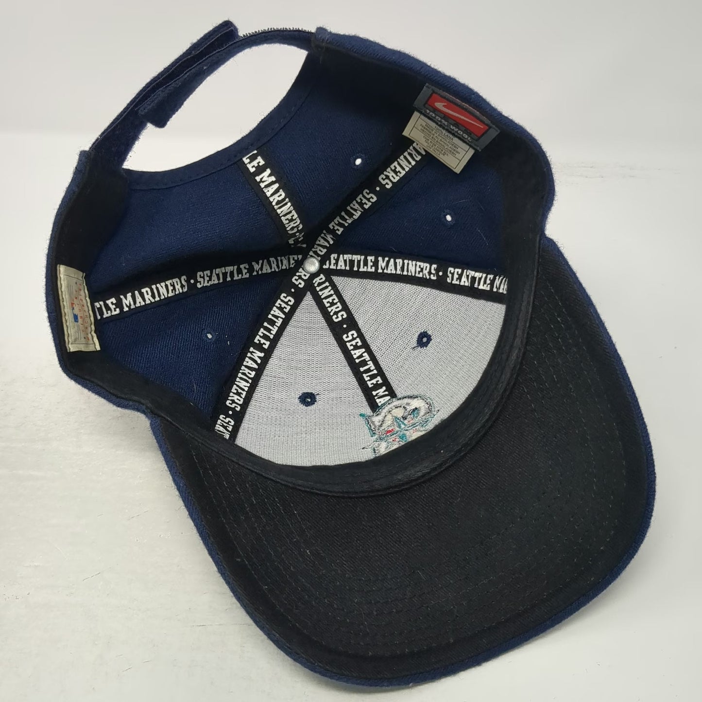 Seattle Mariners MLB Nike Baseball Cap Blue One Size Wool Strapback Hat Swoosh