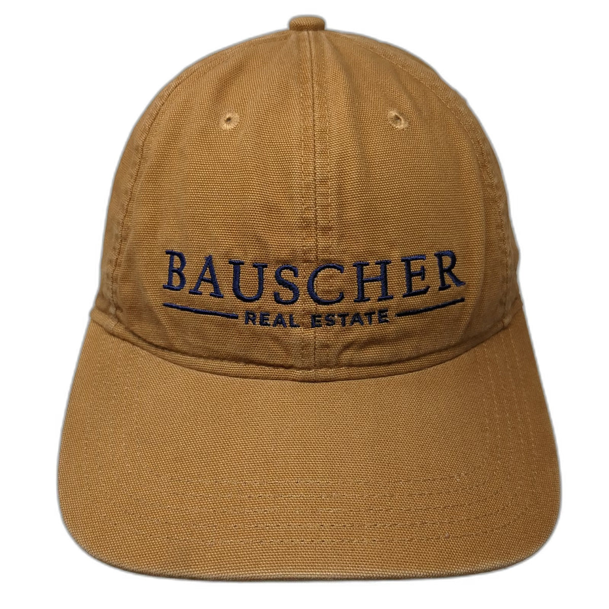 Carhartt Bauscher Real Estate Baseball Cap Brown One Size Strapback Canvas Hat