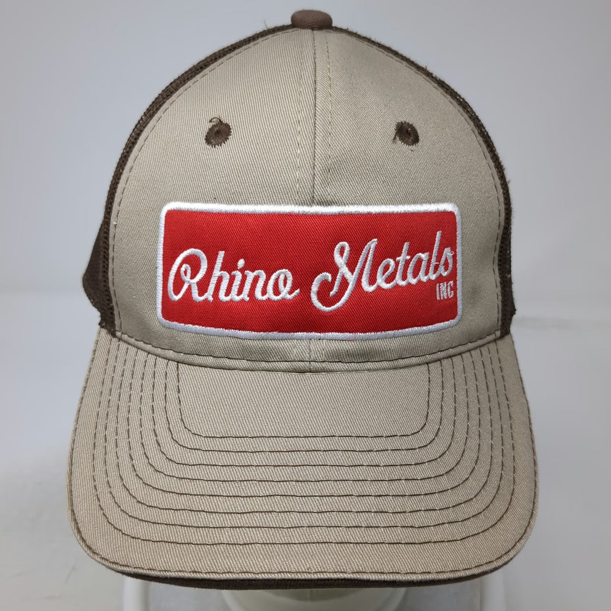 Outdoor Cap Rhino Metals Inc Brown Baseball Cap One Size Mesh Back Strapback hat