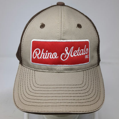 Outdoor Cap Rhino Metals Inc Brown Baseball Cap One Size Mesh Back Strapback hat