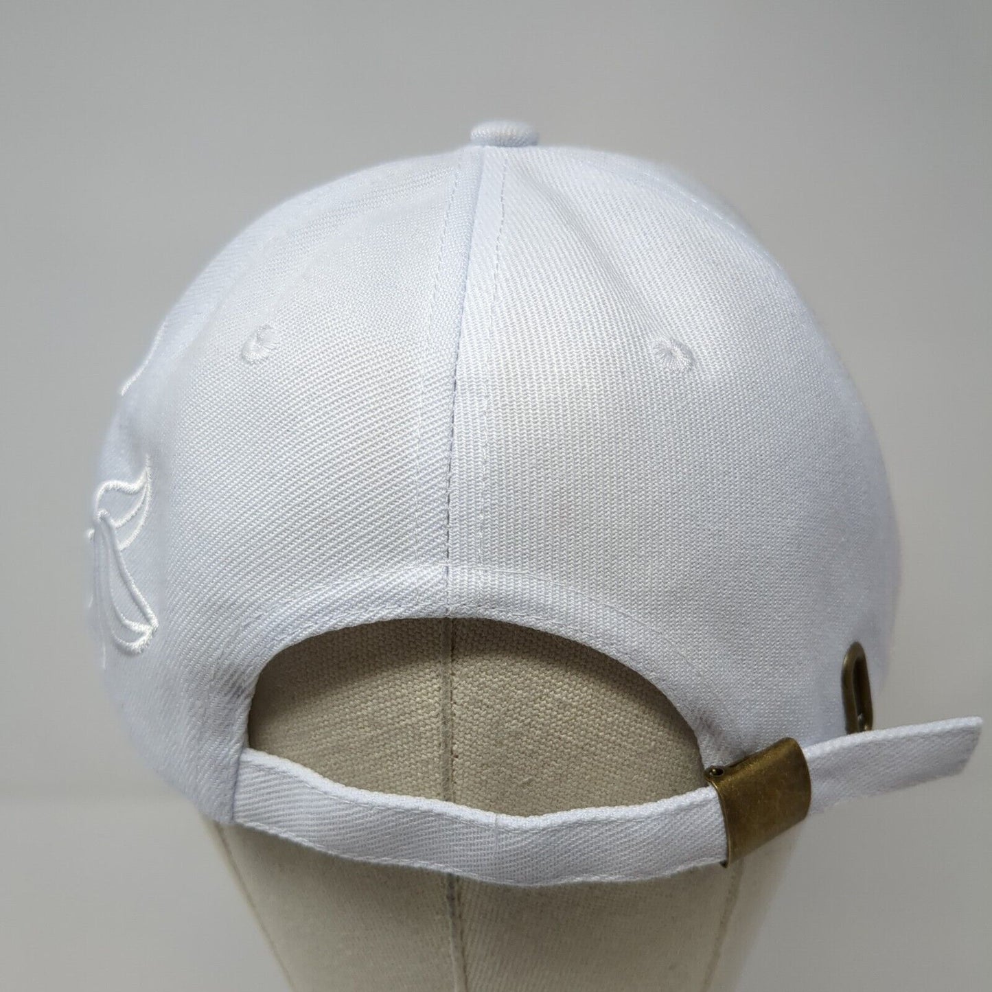 EBCREATE Patch Slideback Hat White One Size Adjustable Embroidered
