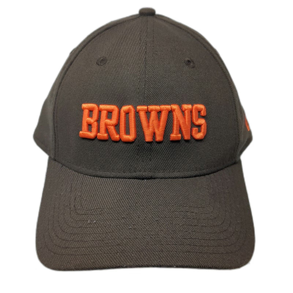 Cleveland Browns NFL New Era Cap Brown XL 39THIRTY Stretch Fit Curved Brim Hat