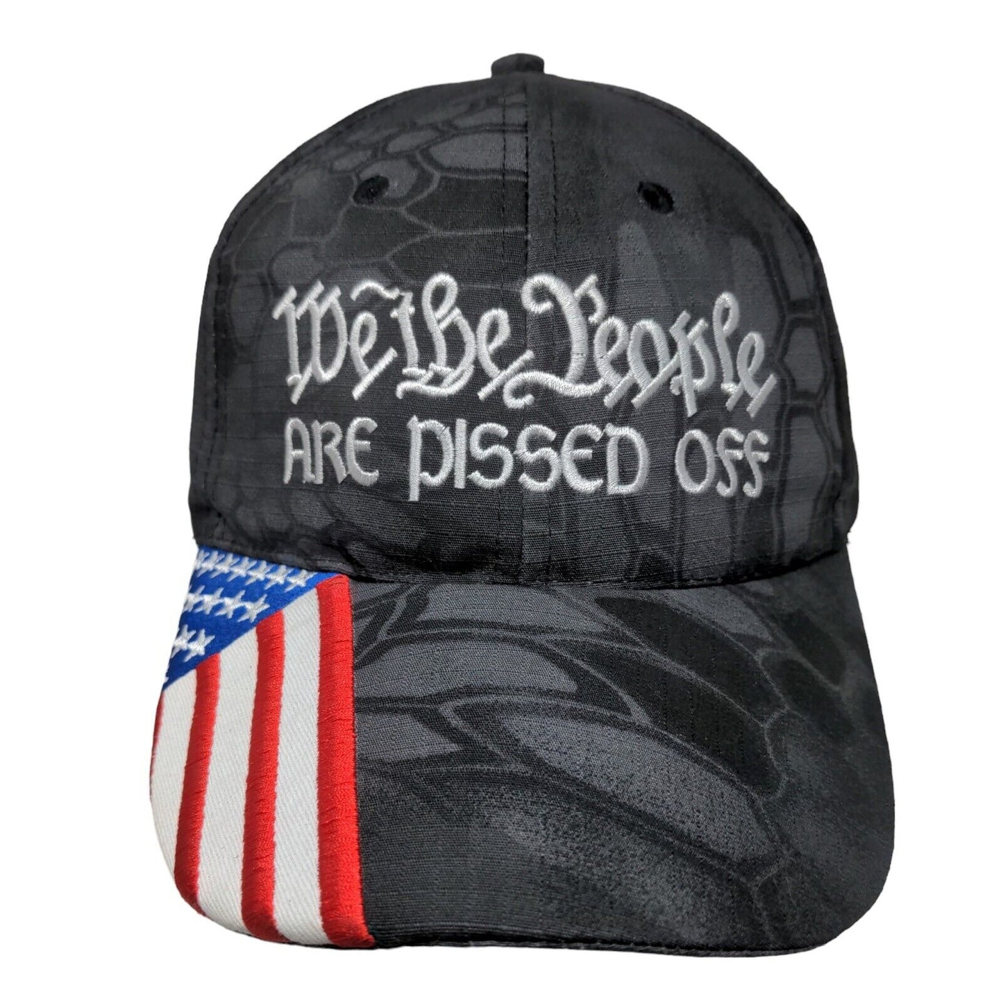 We The People Are Pissed Off Slideback Hat Multi One Size Embroidered