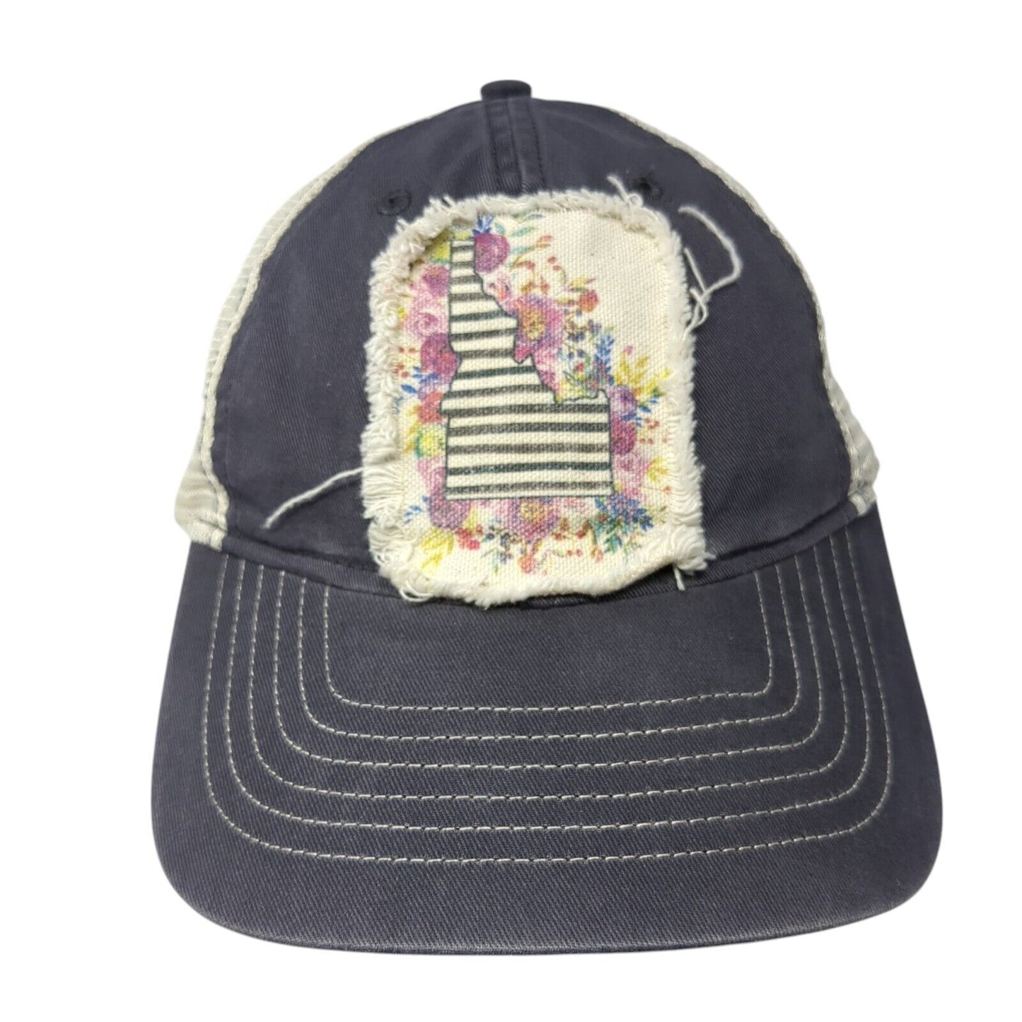 Zkapz Snapback Trucker Hat Multi One Size Mesh Back Idaho Patch Floral