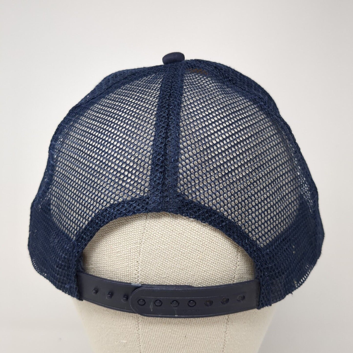 Albertson Intramurals Snapback Rope Trucker Hat Blue One Size Mesh Back