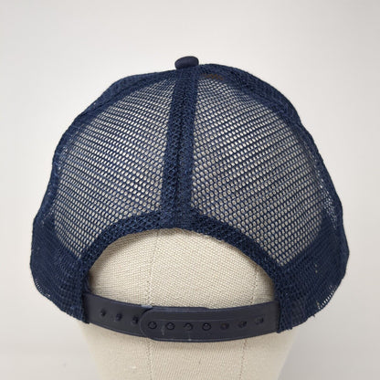 Albertson Intramurals Snapback Rope Trucker Hat Blue One Size Mesh Back