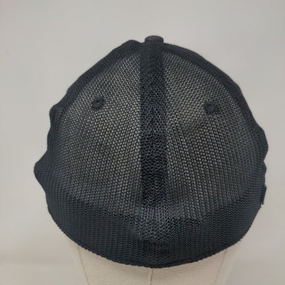 Hot Springs North Carolina Fitted Trucker Hat Black S/M Mesh Back Legacy