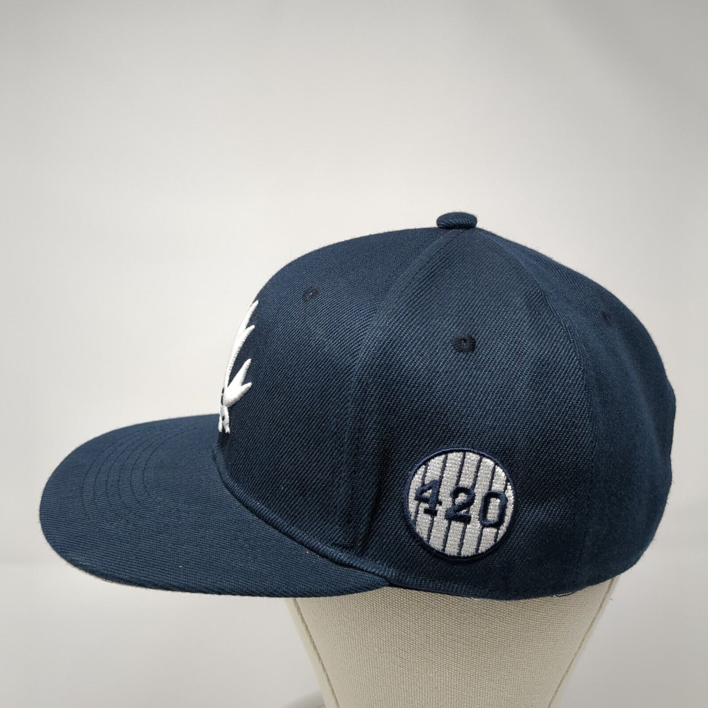 Piecemaker Snapback Hat Blue One Size Adjustable Embroidered 6 Panel