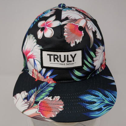 Truly Hard Seltzer Snapback Hat Multicolor OS Adjustable Embroidered Floral