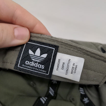Adidas Slideback Hat Brown OSFM Adjustable Embroidered Trefoil Vented Holes