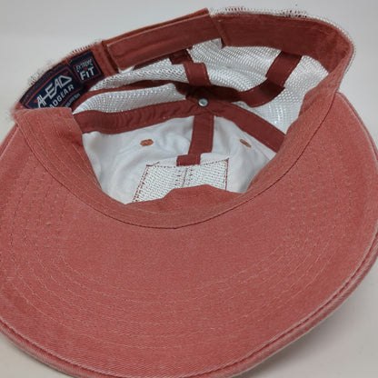 Ahead Baseball Cap Pink One Size Mesh Back Strapback Mermaid Mattapoisett 89 Hat