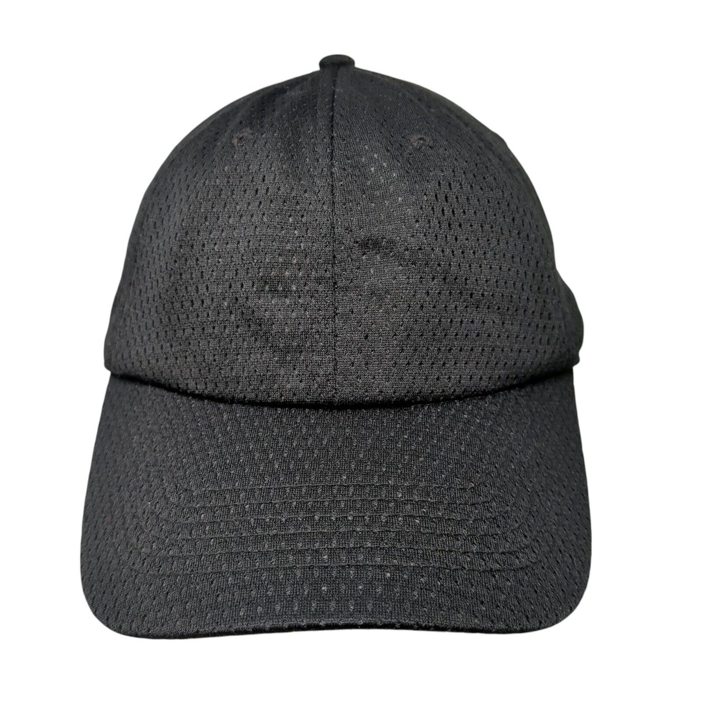 Cobra Strapback Hat Black One Size Adjustable Breathable 6 Panel Blank