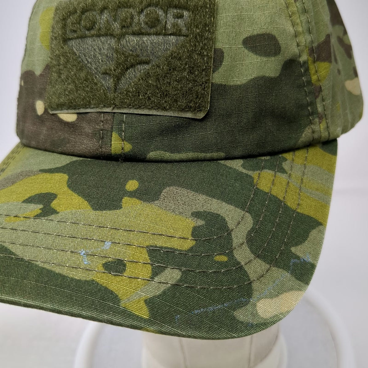 Condor Baseball Cap Green One Size MultiCam Tactical Loop Patches Buckle Hat