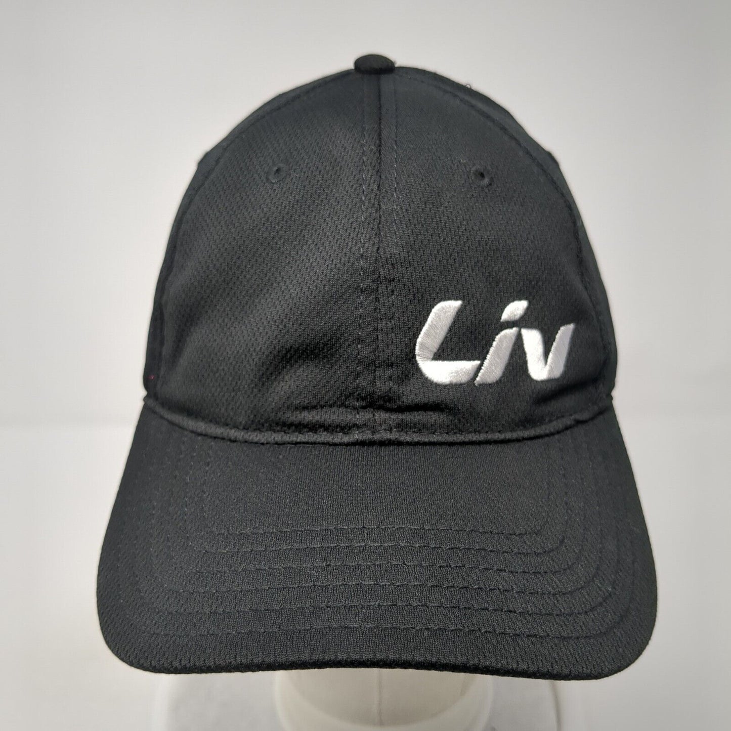 Liv Strapback Hat Black One Size Adjustable Embroidered Otto 6 Panel