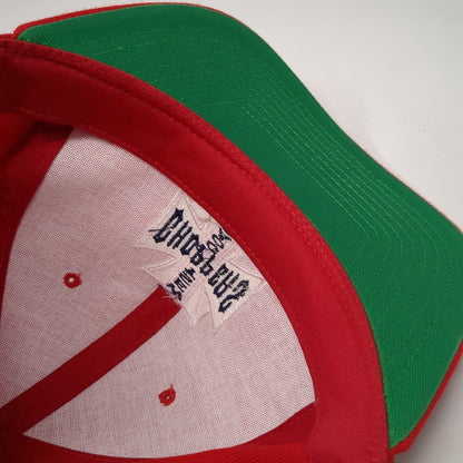 Yupoong Snapback Red Hat One Size West Coast Choppers Jesse James Iron Cross