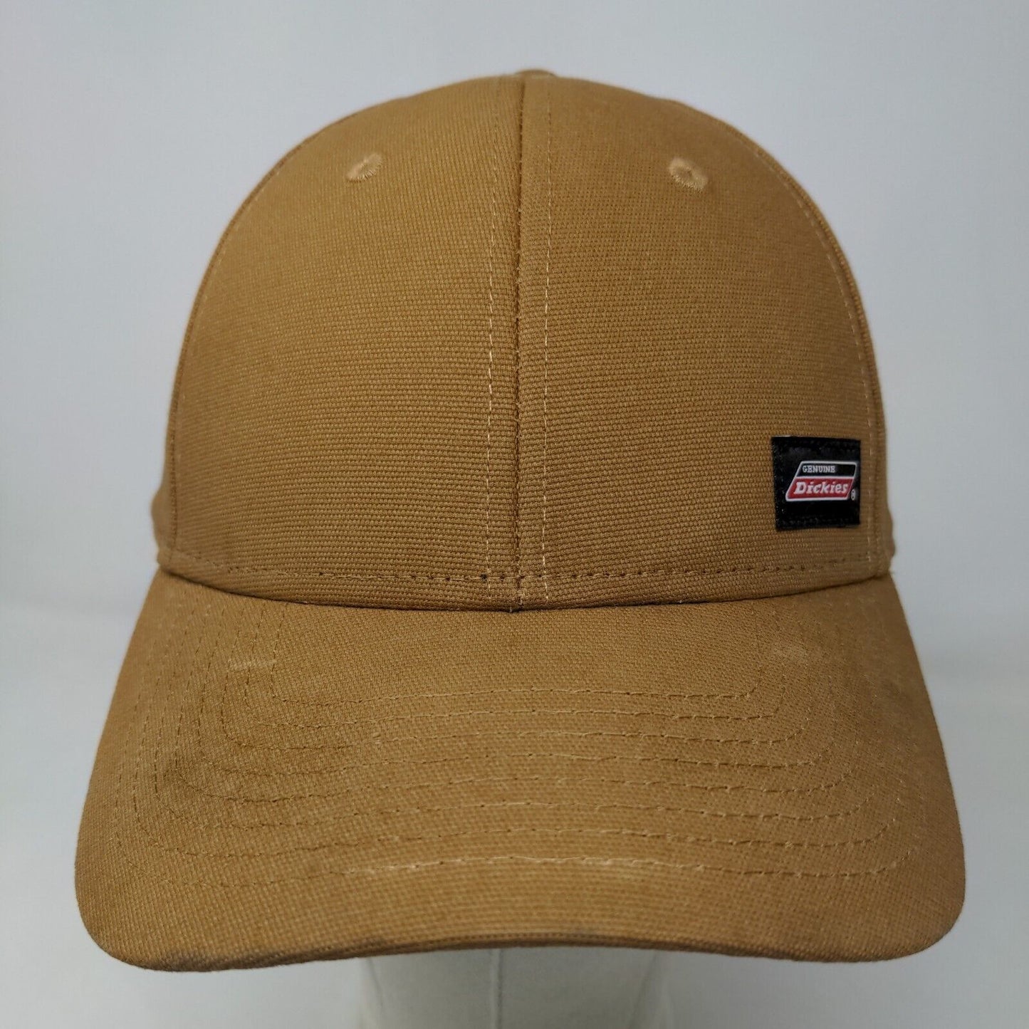 Dickies Men's Snapback Hat Tan Size OS Blank Patch Logo 100% Cotton