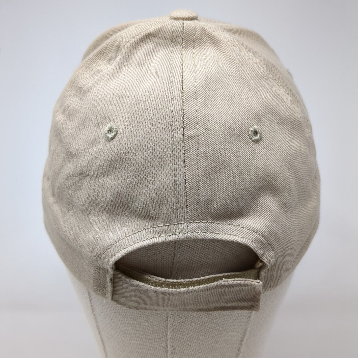 Hang Loose Hawaii Strapback Hat Tan OSFA Adjustable Embroidered 6 Panel Cotton