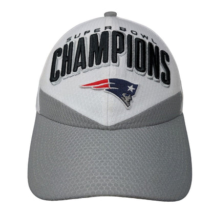 New Era Men's Snapback Hat White Gray 9Forty SuperBowl LIII Patriots Embroidered