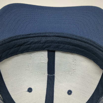 Yupoong Trucker Hat Blue One Size San Pedro Belize The Truck Stop Mesh Snapback