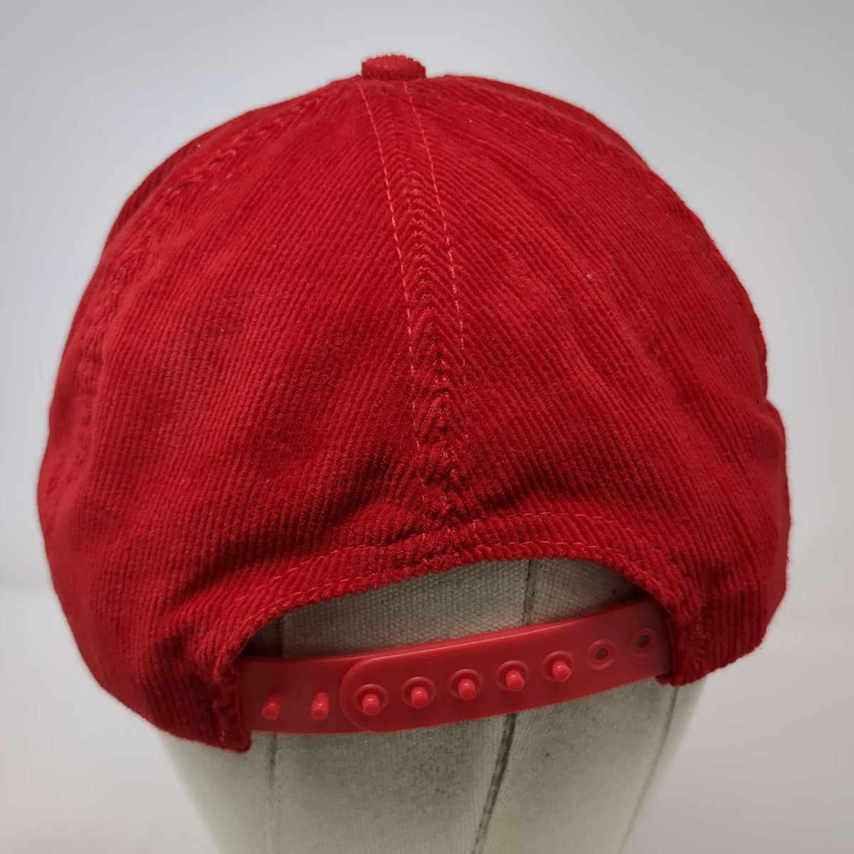 Trachsel Buick 5 Panel Red Hat One Size Corduroy Snapback Made in USA Logo