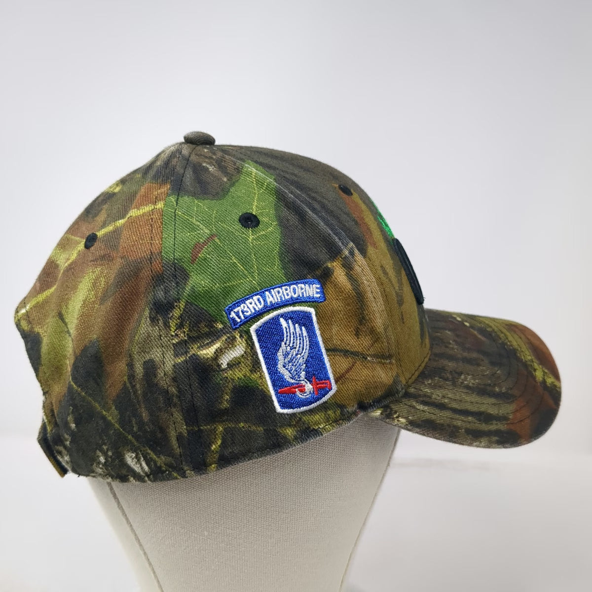 Cap America Baseball Cap Green OSFM Outback Materials 173rd Airborne Camo Hat