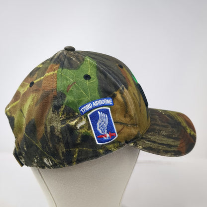Cap America Baseball Cap Green OSFM Outback Materials 173rd Airborne Camo Hat
