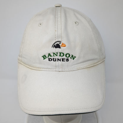Bandon Dunes Slideback Baseball Cap Beige OS Adjustable Embroidered Pac Golf